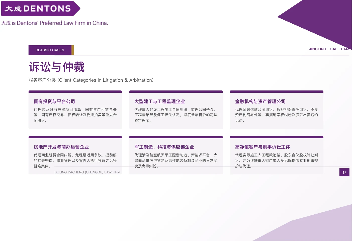 敬霖律师团队介绍册第17页